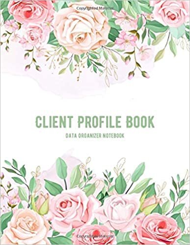 Bright Sky Hub Client Profile Book: Botanical Flower Cover | Client Data Organizer & Information Record Log Book with A - Z Alphabetical Tabs For Hairstylist, Salon Nail Hair تكوين تحميل مجانا Bright Sky Hub تكوين