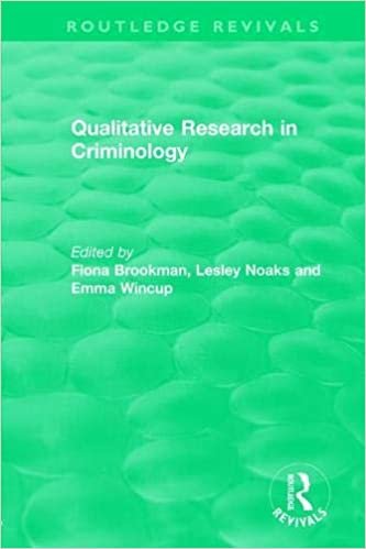 تحميل Qualitative Research in Criminology (1999)