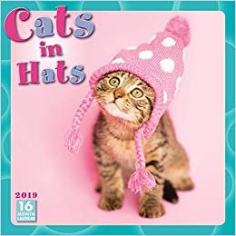 ダウンロード  Cats in Hats 2019 Calendar (Square) 本