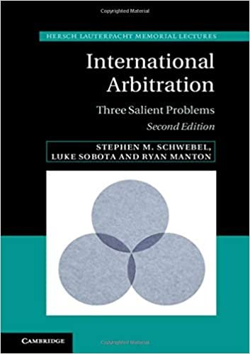 International Arbitration: Three Salient Problems