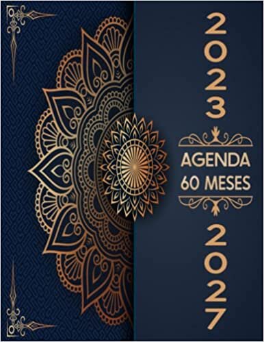 2023-2027 Agenda 60 Meses: Planificador Mensual 2023 2027 | 5 Años del 01/01/2023 al 31/12/2027 | 2 Páginas = 1 Mes | Calendario y Días Festivos | Formato 21.59 x 27.94 cm | 160 Páginas