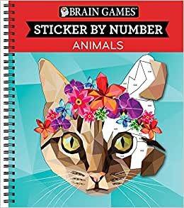 تحميل Brain Games - Sticker by Number: Animals (28 Images to Sticker)