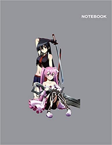indir Akame Ga Kill Manga Akame &amp; Mine Notebook Cover: 110 College Ruled Paper, Lined Journal/sketchbook/Composition, Large (8.5 x 11 inches).