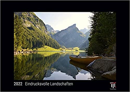 Eindrucksvolle Landschaften 2022 - Black Edition - Timokrates Kalender, Wandkalender, Bildkalender - DIN A4 (ca. 30 x 21 cm)