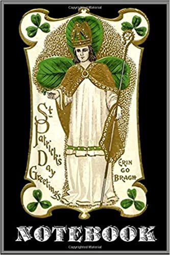 indir Notebook: Vintage St Patrick&#39;s Day Greeting Erin Go Bragh Catholic notebook 100 pages 6x9 inch by Sane Jime