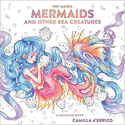 ダウンロード  Pop Manga Mermaids and Other Sea Creatures: A Coloring Book (Colouring Books) 本