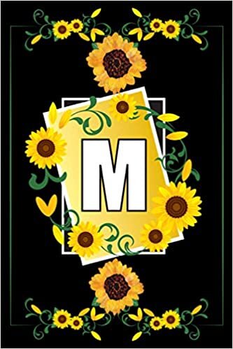 indir M: : Personalized Sunflower Monogrammed Notebook , Letter M Custom Notebook for Women, Girls, Teens, Kids Gifts Birthday Gift ,Cute Sunflower Notebook ... 6x9 - 120 Pages, , Soft Cover, Matte Finish