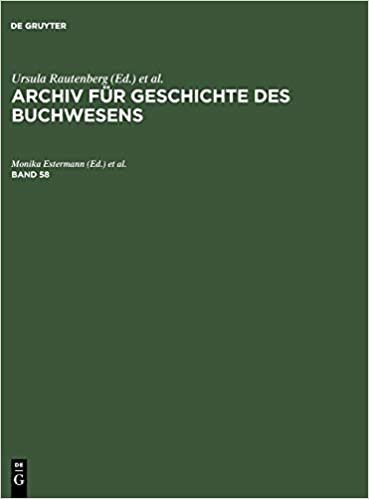 Archiv Fur Geschichte Des Buchwesens. Band 58 indir