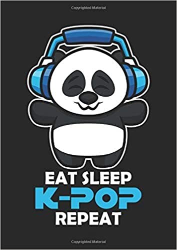 indir Eat Sleep K-Pop Repeat: DIN A4 Lined Paper Notebook Journal ToDo Exercise Book or Diary 21 x 29.7 cm or 8.27 x 11.69 inch with 100 pages for kpop fans