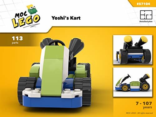 Yoshi's Kart (Instruction only): MOC LEGO (English Edition)