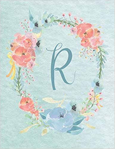 R: 2021-2022 Monthly Calendar - Light Blue & Pink Floral Wreath Design: Personalized, Monogrammed Light Blue & Pink Flowers Month-at-a Glance ... Wreath Design series 8.5x11 A-Z, Band 18) indir