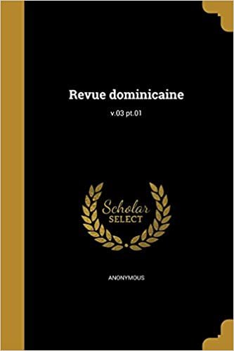 Revue dominicaine; v.03 pt.01
