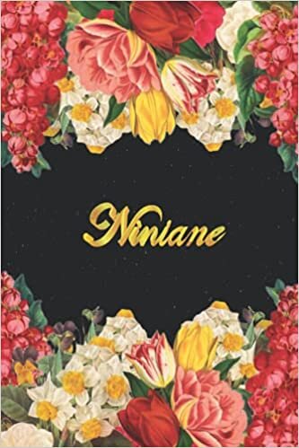 indir Niniane: Lined Notebook / Journal with Personalized Name &amp; Monogram initial N on the Back Cover, Floral Cover, Gift for Girls &amp; Women