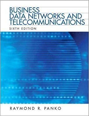 Business Data Networks And Telecommunicati