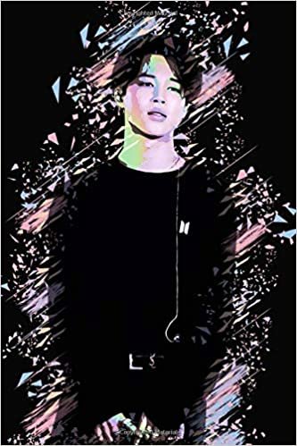 indir BTS Jimin: Iridescent Holographic Color Pop Art Member Performing on Stage 100 Page 6 x 9&quot; Blank Lined Notebook Kpop Journal Book Fan Merch for Army Fandom