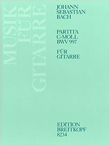 Partita c-moll BWV 997 für Laute - Bearbeitung für Gitarre (EB 8234) indir