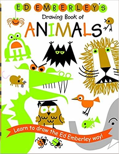 Ed emberley برقبة على شكل كتاب رسم من الحيوانات