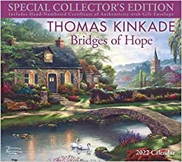 تحميل Thomas Kinkade Special Collector&#39;s Edition 2022 Deluxe Wall Calendar with Print: Bridges of Hope