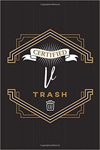 indir Certified V Trash: BTS Army White &amp; Gold Fandom Badge 100 Page 6 x 9&quot; Blank Lined Notebook Kpop Merch Journal Book