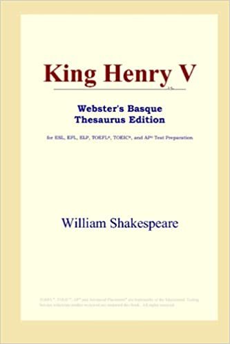 indir King Henry V (Webster&#39;s Basque Thesaurus Edition)