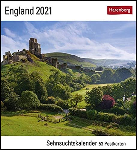 indir England 2021: Sehnsuchtskalender, 53 Postkarten