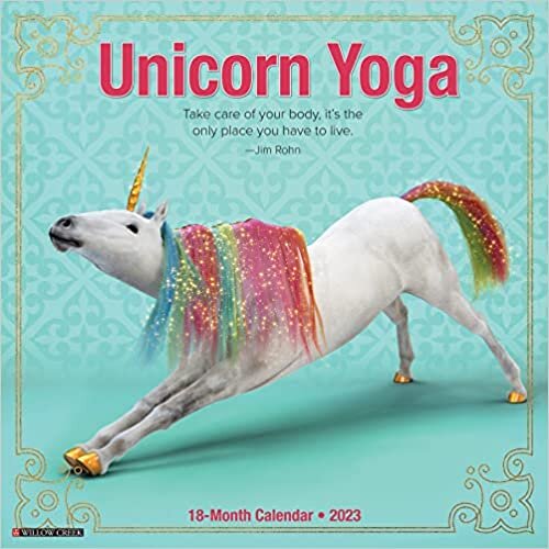 اقرأ Unicorn Yoga 2023 Wall Calendar الكتاب الاليكتروني 