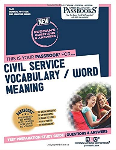 Civil Service Vocabulary / Word Meaning