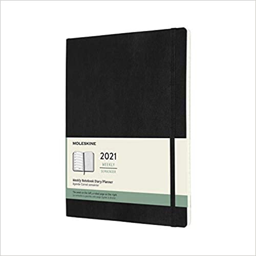 ダウンロード  Moleskine 2021 Weekly Planner, 12M, Extra Large, Black, Soft Cover (7.5 x 9.75) 本