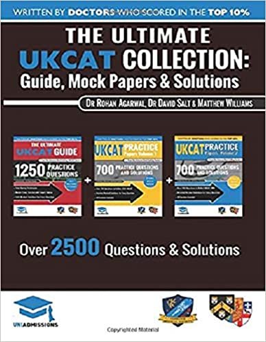 تحميل The Ultimate UKCAT Collection: 3 Books In One, 2,650 Practice Questions, Fully Worked Solutions, Includes 6 Mock Papers, 2019 Edition, UniAdmissions