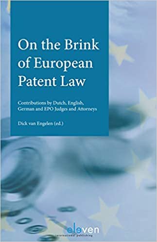 تحميل On the brink لقانون الأوروبية الحاصلة على براءة الاختراع: contributions بواسطة Dutch ، epo ، و مقاس المملكة المتحدة الألماني judges و attorneys