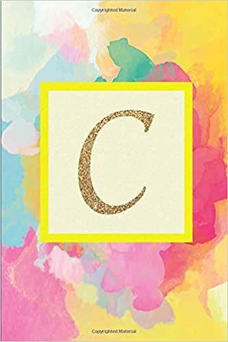 C. Monogram Initial C Cover. Blank Lined Journal Notebook Planner Diary. indir