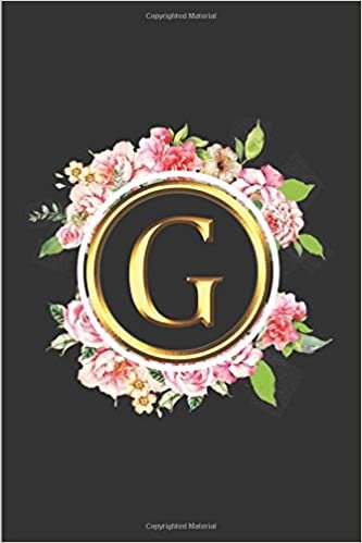 indir G: Letter G Composition Notebook Journal for Girls and Women (Floral Notebook) - Note Taking for Girls and Women &amp; G College Ruled Notebook