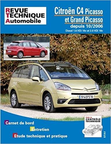 indir E.T.A.I - Automobile Technical Review B723.7 - CITROEN C4 PICASSO I - 10/2006 at End of Manufacturing (French) Paperback - May 4