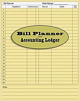 indir Bill Accounting Ledger Book Paper: Accounting ledger book | general ledger accounting book | monthly bookkeeping record book (Accounting Made Simple, Band 1)