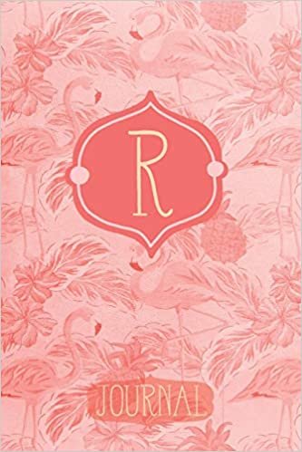 R Journal: Pink Flamingo Letter R Monogram Journal | Decorated Interior indir