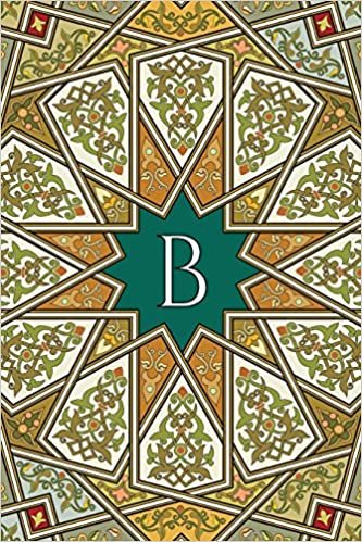 Monogram B Blank Book: Blank Art Pad Notebook Journal (Arabesque Two 150 Blank) indir