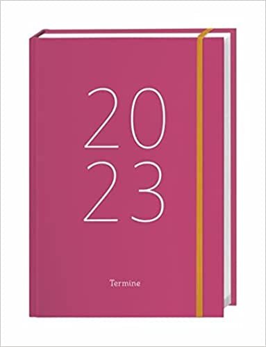ダウンロード  Tages-Kalenderbuch A6, pink Kalender 2023 本