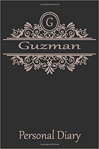 indir G Guzman Personal Diary: Cute Initial Monogram Letter Blank Lined Paper Personalized Notebook For Writing &amp; Note Taking Composition Journal