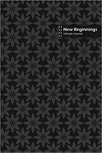 تحميل New Beginnings Lifestyle Journal, Blank Write-in Notebook, Dotted Lines, Wide Ruled, Size (A5) 6 x 9 In (Black)
