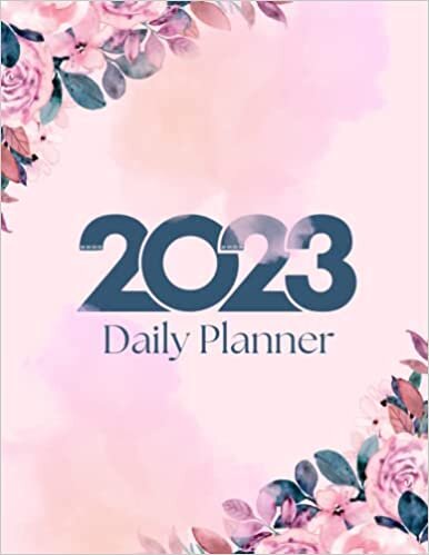 daily planner 2023: Large 1 Year Calendar Planner. Yearly At A Glance Organizer , To Do List, Goals And Note Pages