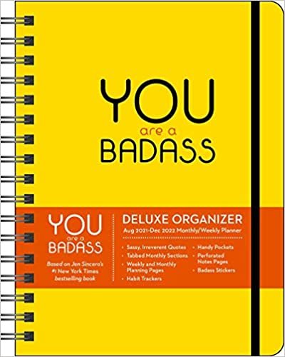 You Are a Badass 17-Month 2021-2022 Monthly/Weekly Planner Calendar ダウンロード
