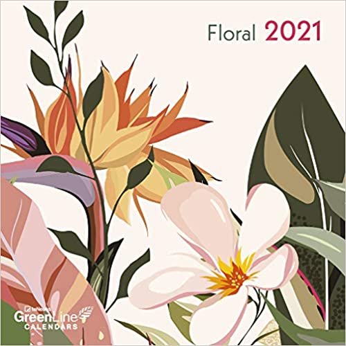 Floral 2021 GreenLine Mini-Broschürenkalender indir