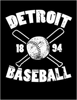 Detroit Baseball: Vintage and Distressed Detroit Baseball Notebook for Baseball Lovers