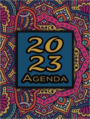 Agenda 2023: tamaño a4 español , día por página , calendario diaria -12 meses , Planificador diario y mensual , Organizador 2023