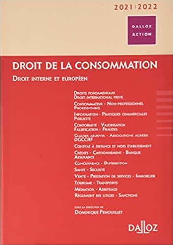indir Droit de la consommation 2021/2022 - 1re ed.: Droit interne et européen (Dalloz Action)