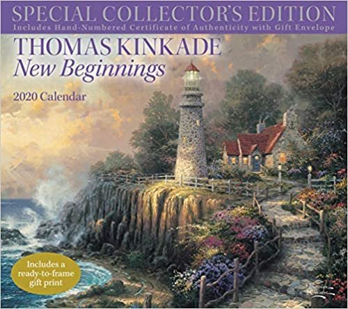 ダウンロード  Thomas Kinkade Special Collector's Edition 2020 Deluxe Wall Calendar: New Beginnings 本