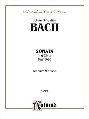 Sonata in G Minor, Bwv 1020: Part(s) (Kalmus Edition) indir