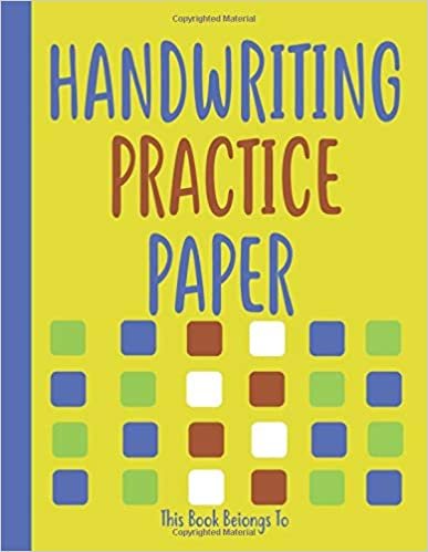 Handwriting practice paper: Handwriting for kindergarteners.