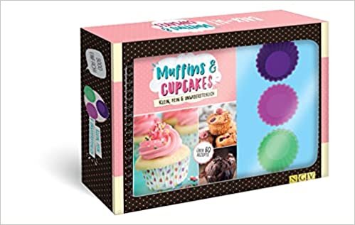 Back-Set Muffins & Cupcakes. Klein, fein und unwiederstehlich: Geschenkbox mit Rezept-Buch und 6 Silikon-Muffins-Förmchen | Über 60 Rezepte