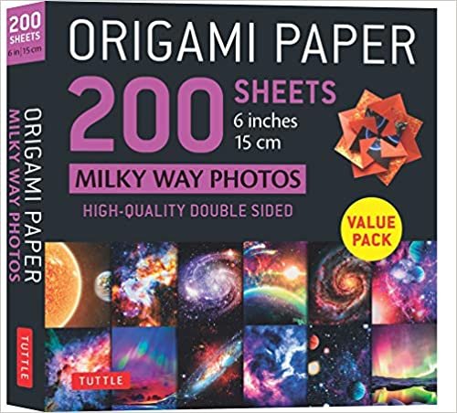 Origami Paper 200 Sheets Milky Way Photos: Tuttle Origami Paper: High-quality Double Sided Origami Sheets Printed With 12 Different Photographs Instructions for 6 Projects Included (Stationery)